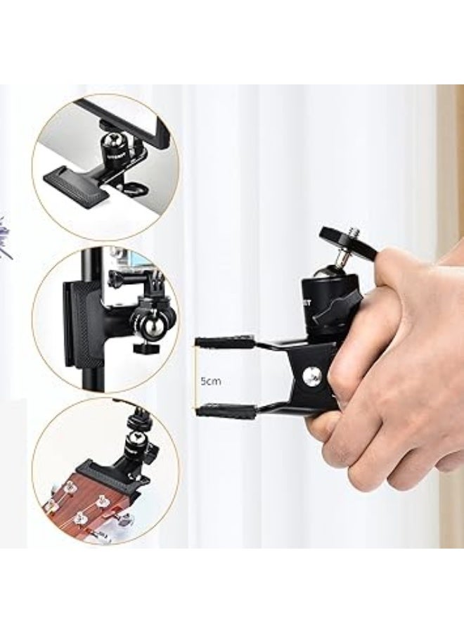 مشبك رأس جيتار من  حامل موبايل عالمي للجيتار قابل للتعديل والجيتار الكهربائي والباس والأكلال متعدد الألوان - Image 1