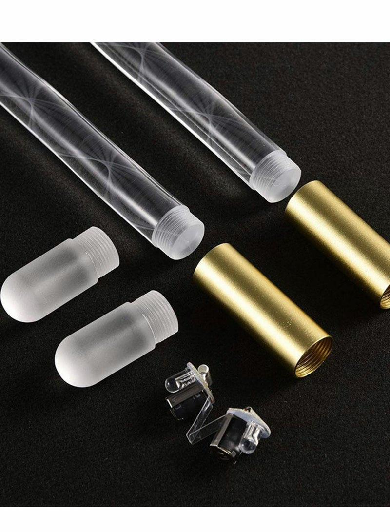 SYOSI 5A Acrylic LED Light Up Drum Stick, Glow Plastic Drum Sticks, Luminous Bright Personalized Drum Sticks 1 pair - Image 4