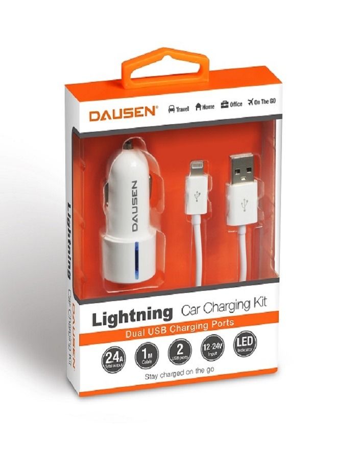 دوسن داوسن شاحن السيارة مع كيبل لايتنيننج - Image 1