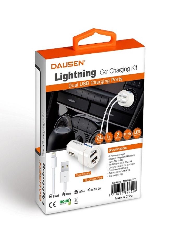 دوسن داوسن شاحن السيارة مع كيبل لايتنيننج - Image 2