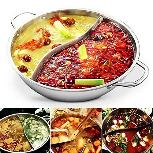 Delavala Hot Pot Stainless Steel Stainless Steel Hot Pot Kitchen Soup Stock Pot Cookware for Induction Cooke F1Y4 - Image 1