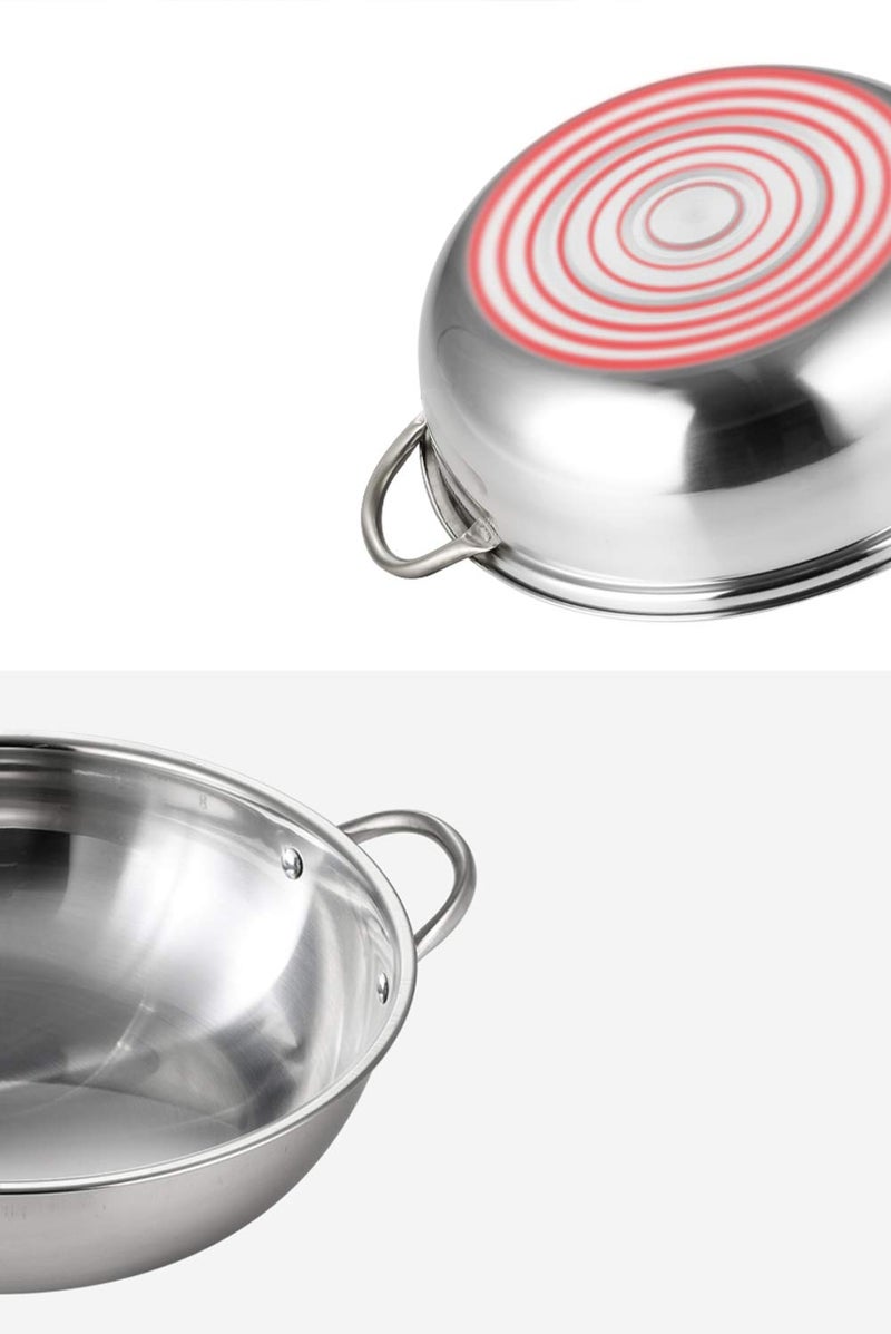 Delavala Hot Pot Stainless Steel Stainless Steel Hot Pot Kitchen Soup Stock Pot Cookware for Induction Cooke F1Y4 - Image 4