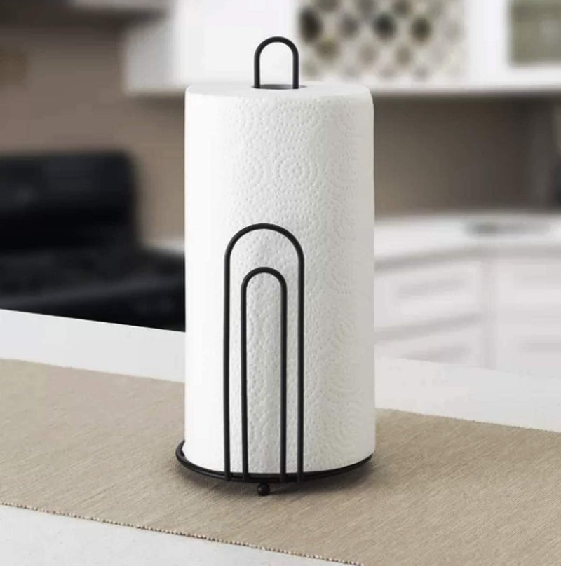 Kundi Wrought Iron Tissue Roll/Paper Towel Holder for Kitchen and Dining Table (U Shape) - Image 1