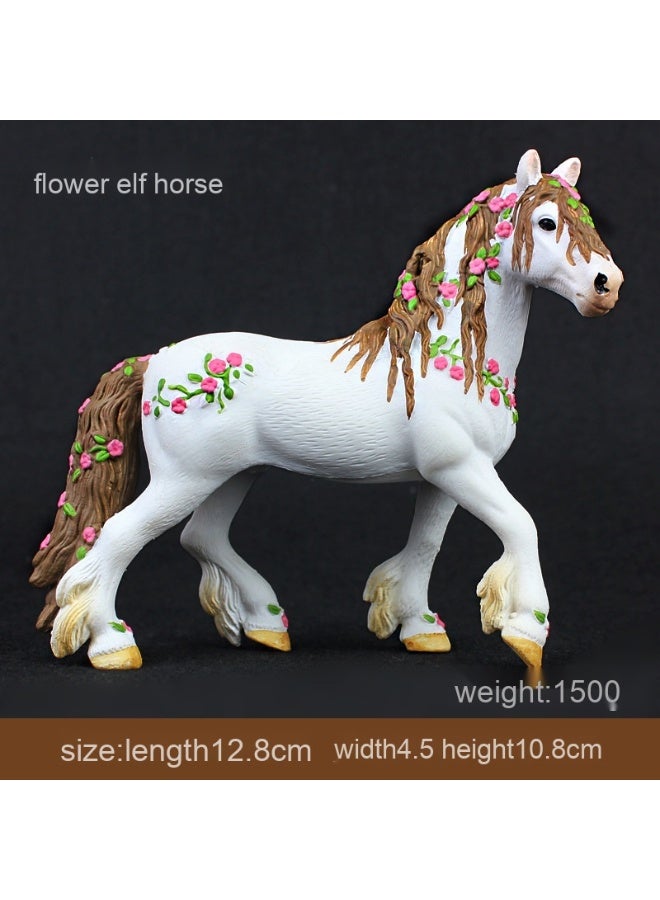 نيبمينينت نموذج حيوانات مقلدة - حصان ساحرة مزهر - ألعاب أطفال أنيقة