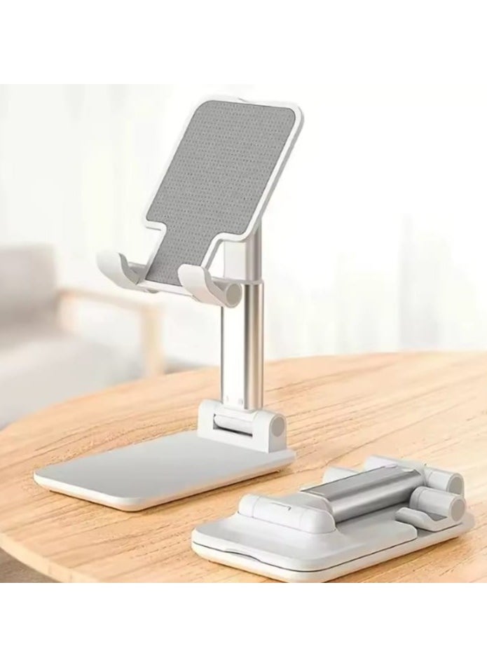 Generic - Foldable Phone Stand – Portable & Adjustable Height & Angle, Compact & Sturdy Phone Holder for Desk, Compatible with iPhone, Android & Tablets - Image 1