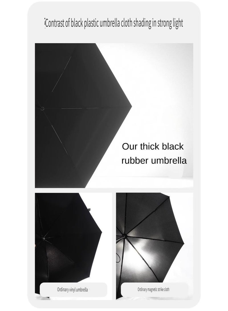 228g ميني جيب صغير واسع حزام مظلة مع حالة كبسولة شمس أكثر من UPF50 لأيام مشمسة وممطرة ، بيج - Image 5