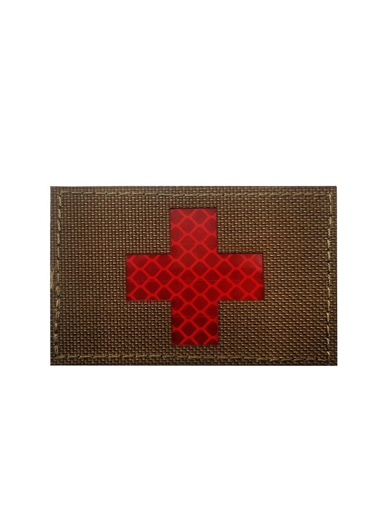 Hiker Reflective Medical Patch for Nighttime M00209-6 Swiss mud Red 