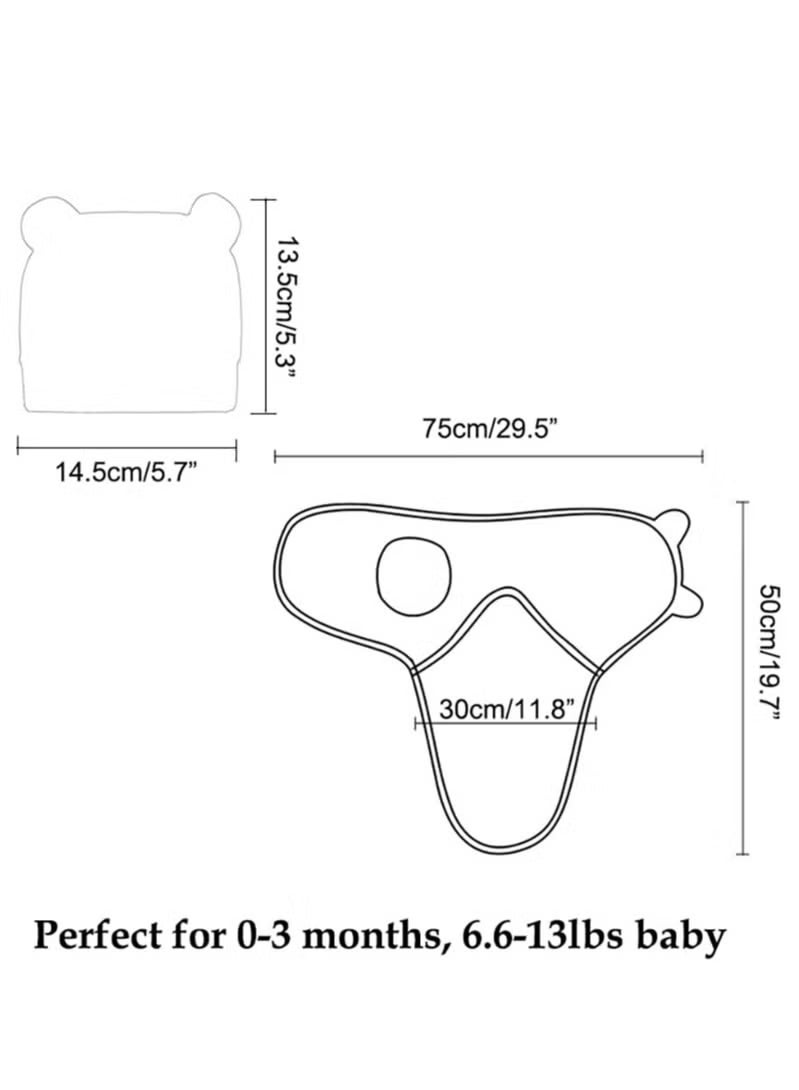 Mr. Penda 3 Pack Baby Swaddle Blanket for 0-6 Months, Baby Essentials for Newborn Girls Boys, 100% Cotton Infant Adjustable Swaddling Sleep Sack, Super Soft Nursery Swaddling Blankets, 73x50cm - Image 2