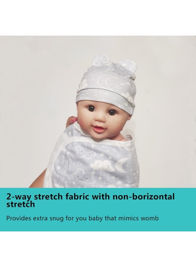 Mr. Penda 3 Pack Baby Swaddle Blanket for 0-6 Months, Baby Essentials for Newborn Girls Boys, 100% Cotton Infant Adjustable Swaddling Sleep Sack, Super Soft Nursery Swaddling Blankets, 73x50cm - Image 4