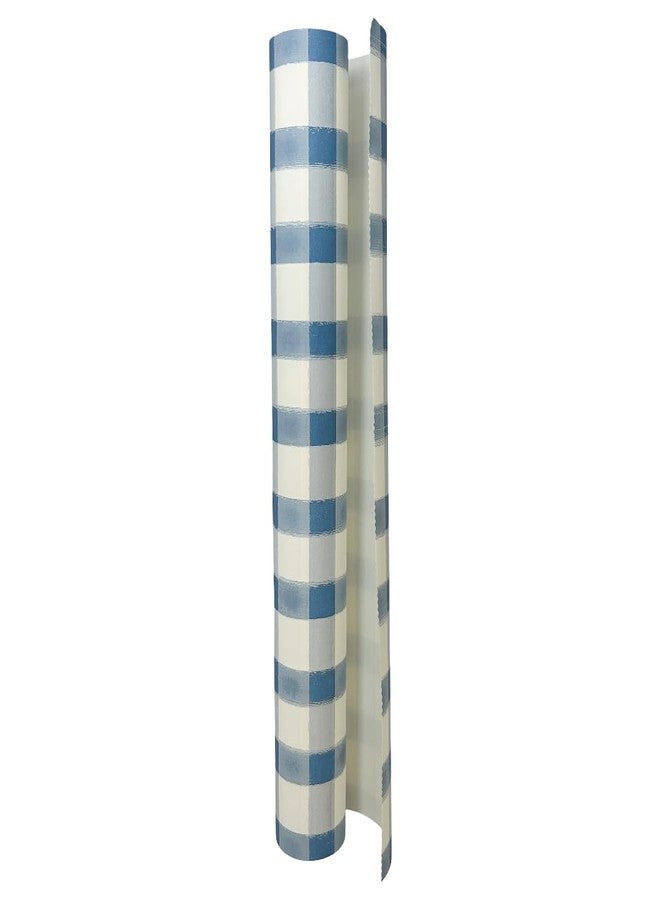 Hester & Cook Paper Table Runner Roll - Blue White Buffalo Check Plaid Pattern for Parties or Weddings - Disposable Table Runner American Made - Image 2