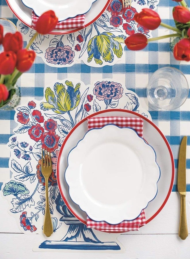 Hester & Cook Paper Table Runner Roll - Blue White Buffalo Check Plaid Pattern for Parties or Weddings - Disposable Table Runner American Made - Image 5