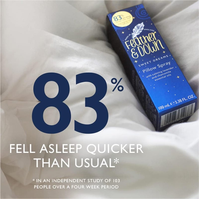 Feather & Down Pillow Spray Duo Gift Set (50ml Sweet Dreams Pillow Spray & 50ml Breathe Well Pillow Spray) - The Perfect Sleep Gift. Cruelty Free. Vegan Friendly. - Image 4
