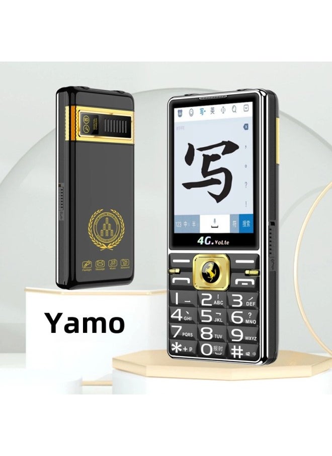 Handwritten Anti-smash Touch Hard Screen Elderly Machine Netcom 4G Mobile Unicom Telecom Radio And Television 5G Large Battery Horn-Color:Handwritten Gold [full Netcom] 3.0 Kunlun Screen + Vibration + 4g5g Card Available