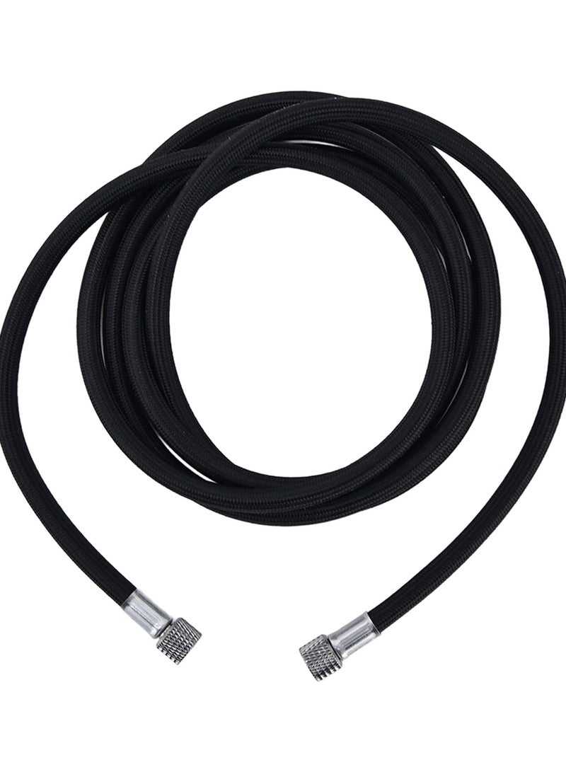 GGOOT Braid Airbrush Hose, Airbrush Air Hose 1.89m/6.2ft G1/8 Famale Thread Rustproof Airbrush Connecting Tube 1/8" Size Fittings on, Tubing, Pipe & Hose  - Image 1