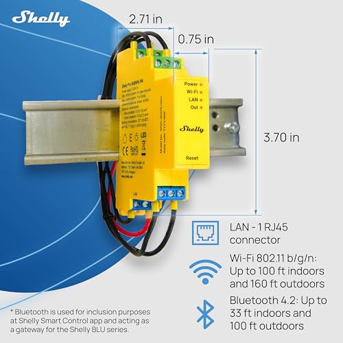 Shelly Pro RGBWW PM | Wi-Fi & LAN Smart Remote Control for RGBW Led Strips with Power Metering | Home Automation | No Hub | Compatible with Alexa & Google Home | iOS Android App | Dimming Control - Image 5