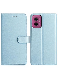 For Motorola Moto G55 Silk Texture Horizontal Flip Leather Phone Case(Light Blue)