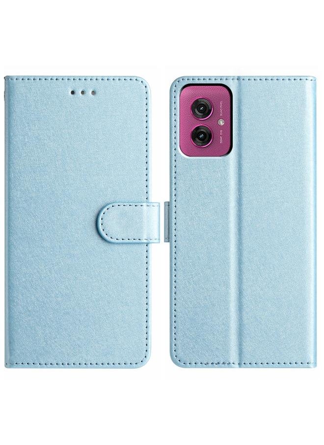 Zaboon - For Motorola Moto G55 Silk Texture Horizontal Flip Leather Phone Case(Light Blue) - Image 1