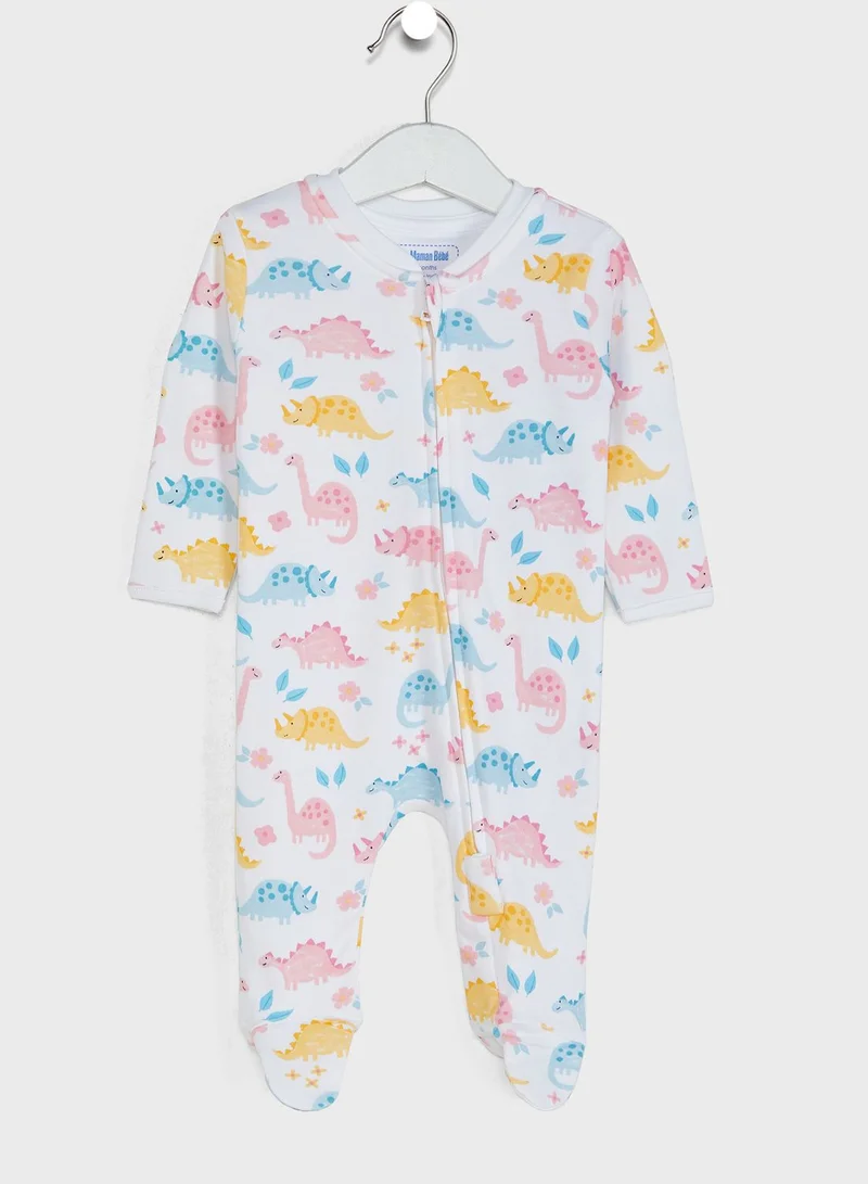 JoJo Maman Bebe Infant Dinosaur Print Onesie