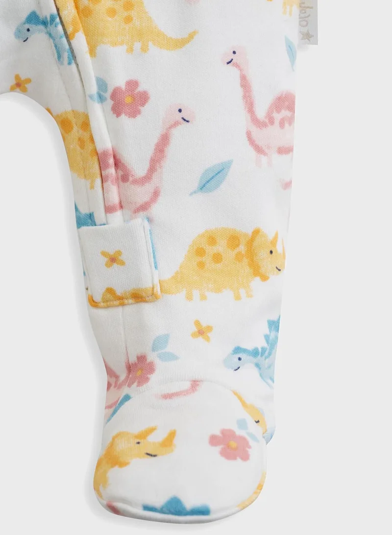 JoJo Maman Bebe Infant Dinosaur Print Onesie