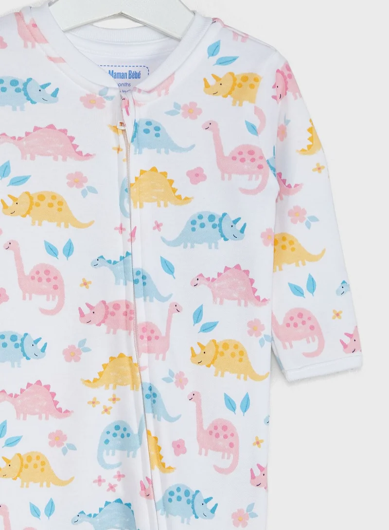 JoJo Maman Bebe Infant Dinosaur Print Onesie