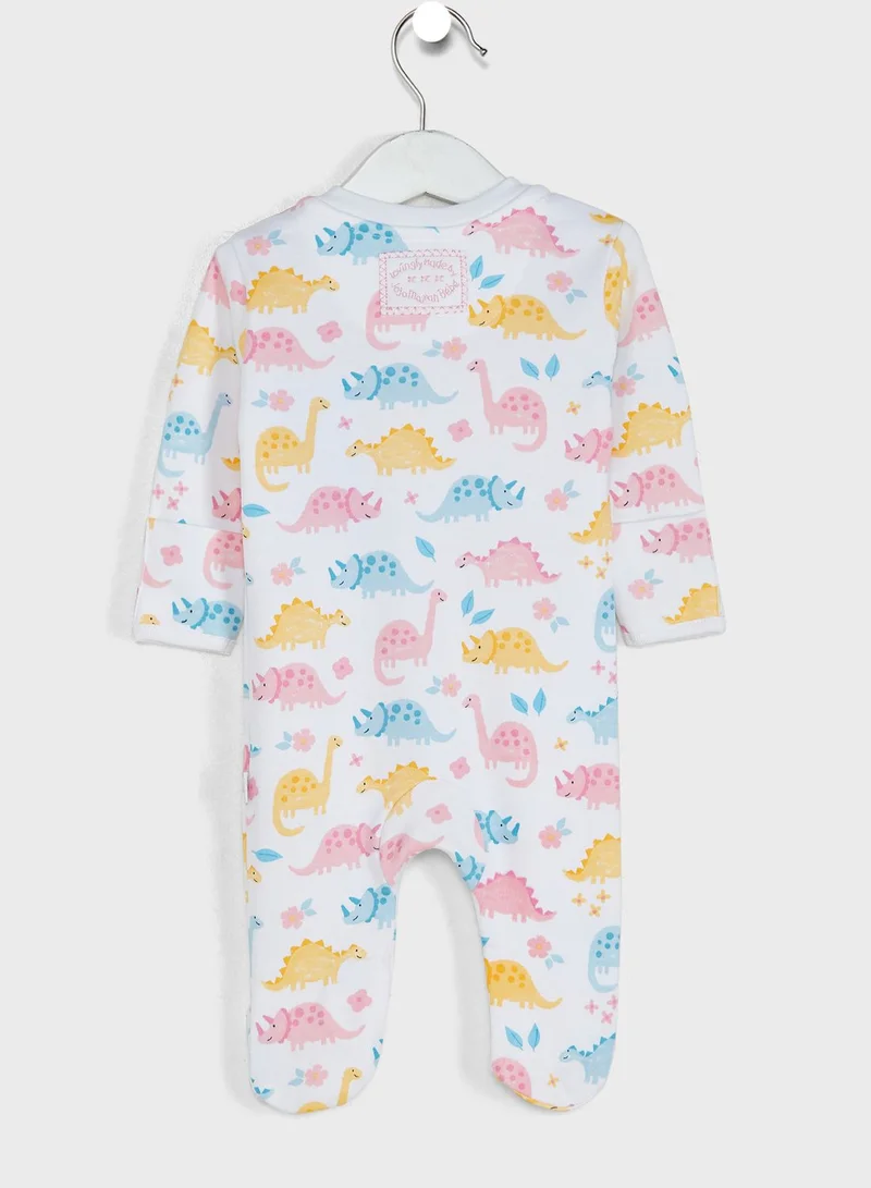 JoJo Maman Bebe Infant Dinosaur Print Onesie