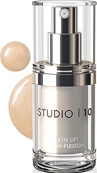 Studio 10 Studio10 Skin Lift GlowPlexion Primer and Highlighter 2in1 Radiance Booster with Skincare Benefits for Hydrated Brightened and Lifted Skin Suitable for Dull Dry and Mature Complexions - Image 1