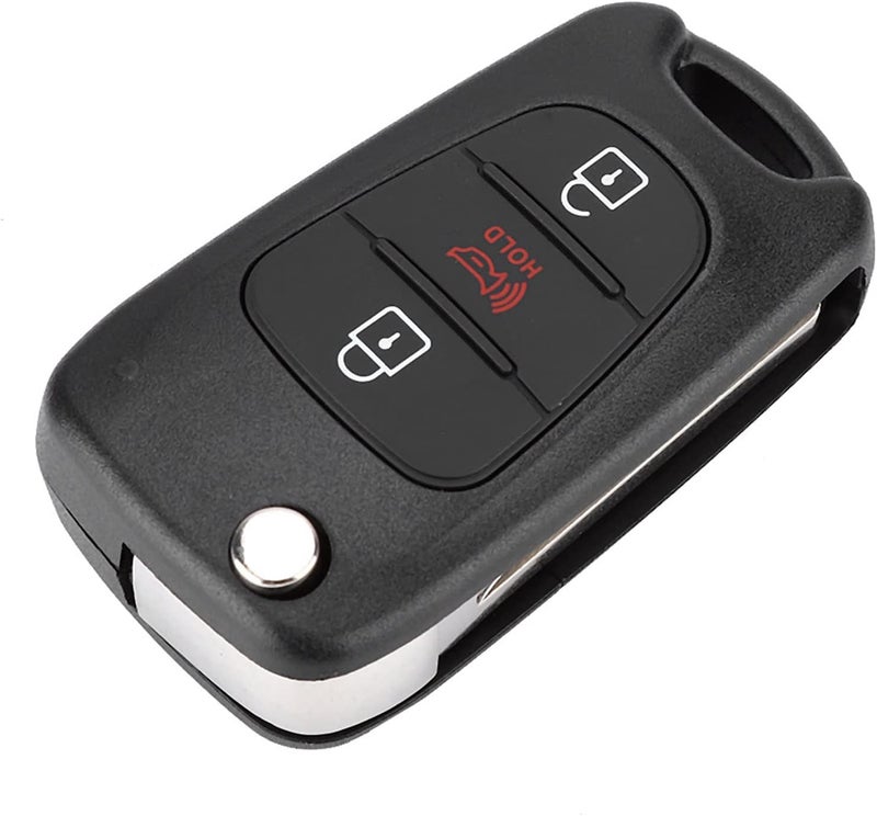 Haofy 3 Button Car Remote Key Fob Case Protective Shell Fit for Soul 2012 2013, ABS Plastic Cover with Uncut Suitable for Home Office Travel Outdoor Activities - Image 1