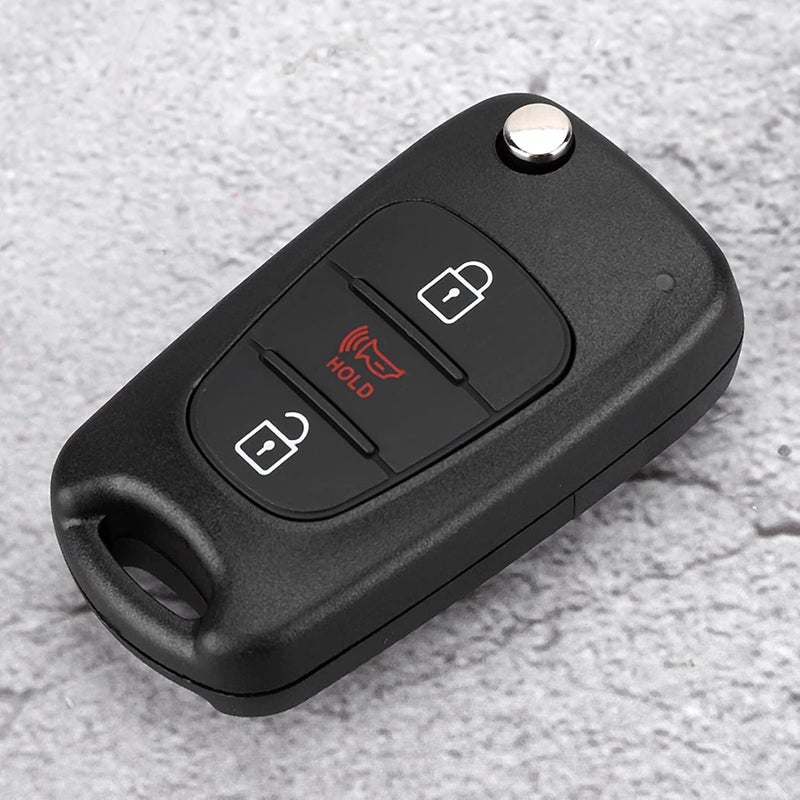 Haofy 3 Button Car Remote Key Fob Case Protective Shell Fit for Soul 2012 2013, ABS Plastic Cover with Uncut Suitable for Home Office Travel Outdoor Activities - Image 4