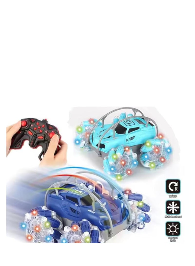 سيارة  تعمل بالتحكم عن بعد بتردد 2.4 جيجا هرتز، مركبة عالية السرعة تعمل بالتحكم عن بعد مع دوران 360 درجة وتقلبات - لعبة سباق لجميع التضاريس للأطفال والكبار - Image 4