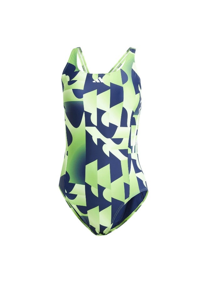 Adidas adidas Seas 3S Grx St Green Swim Swimwear 26"  - Image 2