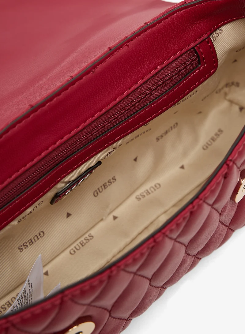 GUESS Valla Top Handle Crossbody Bag