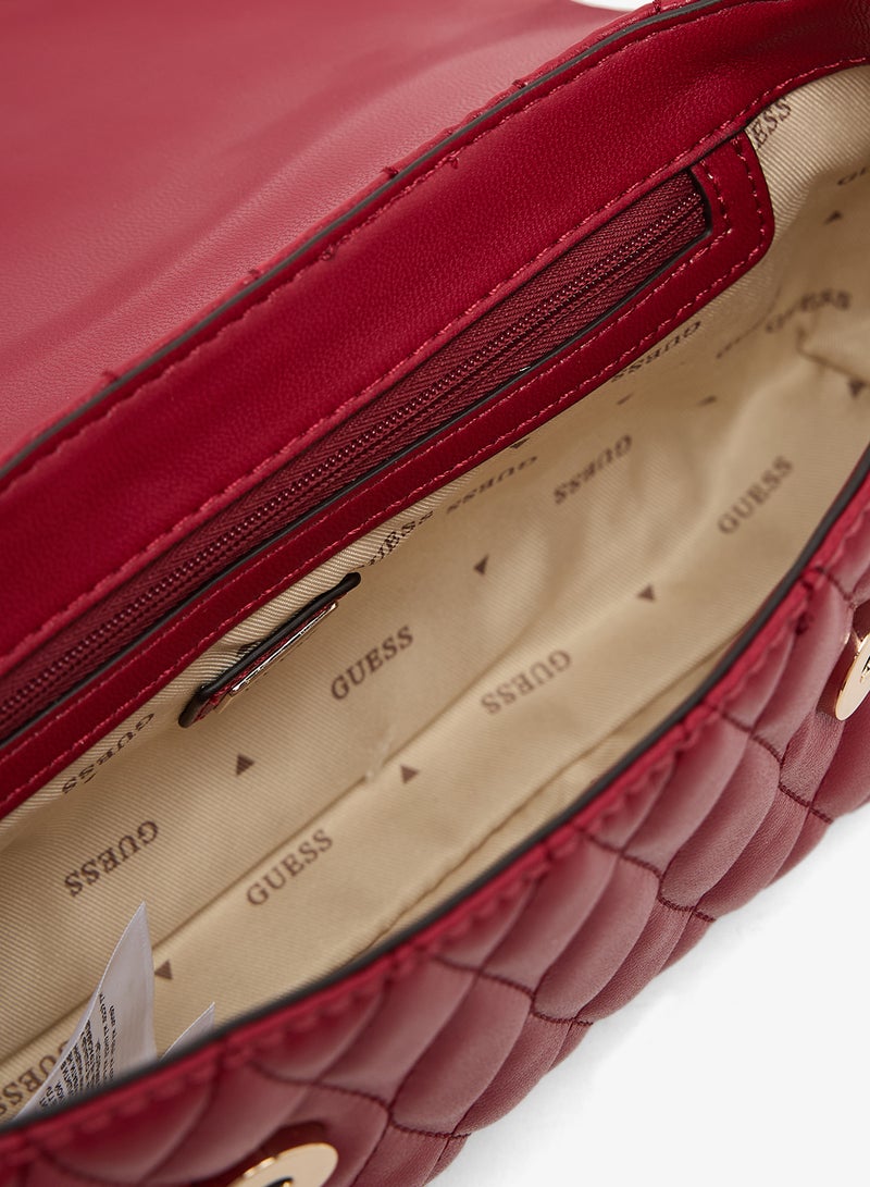 GUESS Valla Top Handle Crossbody Bag - Image 4