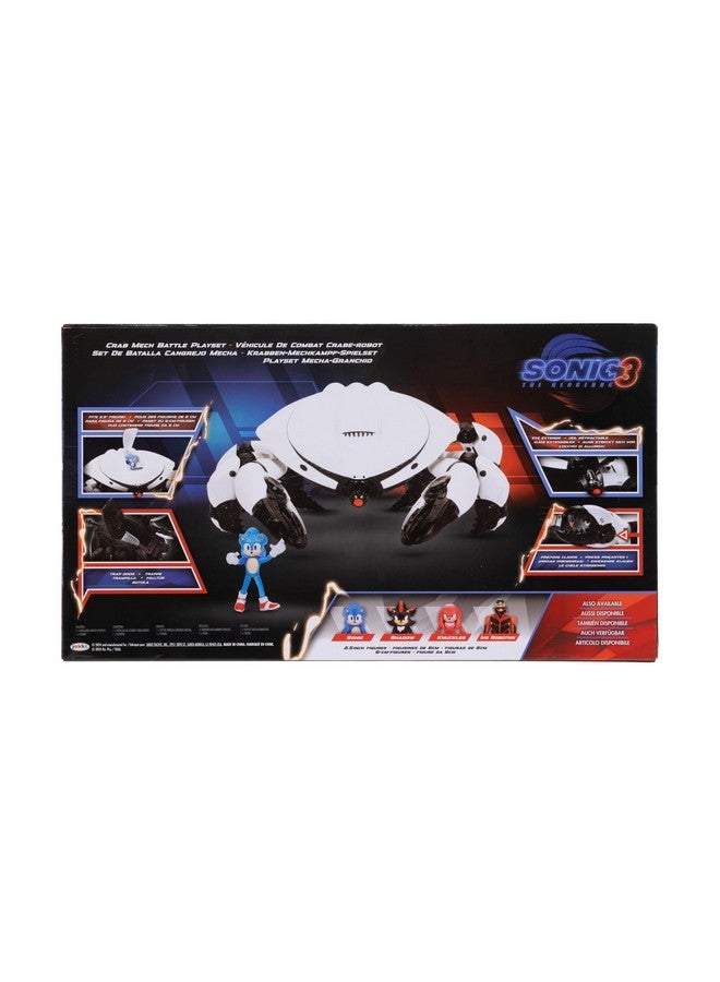 Sonic The Hedgehog ألعاب فيلم سونيك ذا هيدجهوج سونيك 3 - مجموعة ألعاب مع مخالب جراب ميك 2.5 بوصة لشخصية سونيك، مرخصة رسميًا، مجموعة ألعاب فيلم 3 للأطفال - Image 5