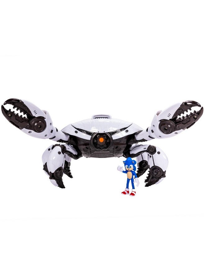 Sonic The Hedgehog ألعاب فيلم سونيك ذا هيدجهوج سونيك 3 - مجموعة ألعاب مع مخالب جراب ميك 2.5 بوصة لشخصية سونيك، مرخصة رسميًا، مجموعة ألعاب فيلم 3 للأطفال - Image 1