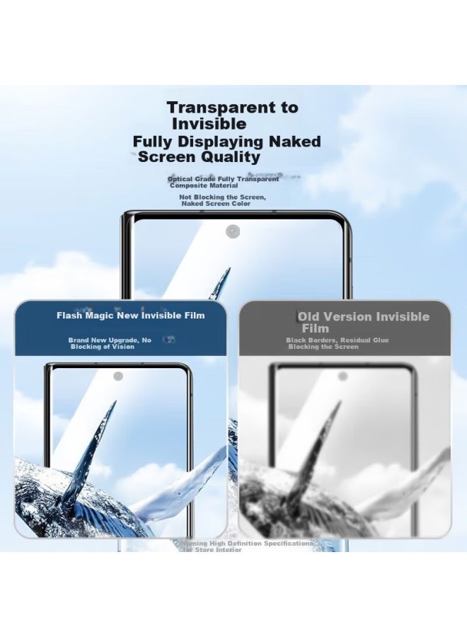 Smartdevil Screen Protector For Huawei Mate X5/x3, Full Coverage Tempered Glass Soft Film, Invisible Full Screen Protective Film, Ultra-clear Adhesion, Anti-fingerprint Protective Film - Image 3