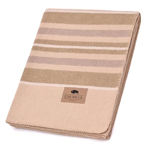 Chubbuck Authentic Chubbuck 100% Wool Blanket Camping (60" x 84") - Large Warm Blankets for Camping, Emergency, Outdoor Concerts and Home Use - Fire Retardant Blanket, Soft and Warm Blankets for Winter (Badlands) - Image 1