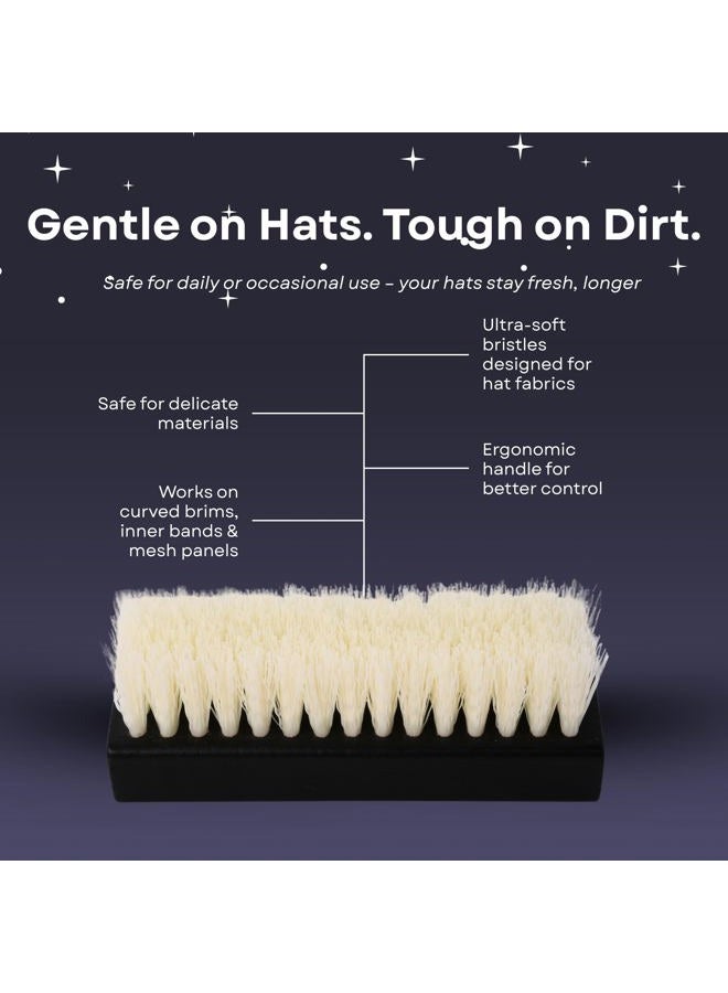 MAGICAL CAP SOLUTIONS Hat Cleaning Kit – 4-Step Headwear Cleaner with Foam, Brush, Deodorizer & Protector – Safe for Baseball Caps, Snapbacks & All Types of Fabrics - Image 4