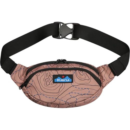 KAVU Spectator Belt Bag Polyester Hip Fanny Pack Sea Map - Image 1