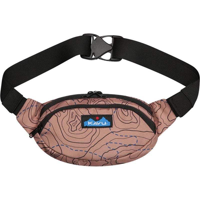 KAVU Spectator Belt Bag Polyester Hip Fanny Pack Sea Map - Image 2