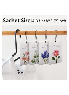 Bukela Lavender Jasmine Lily Rose Flower Sachet, 1Box/12Pcs, 12 Packs Closet Air Deodorizer Freshener Scented Drawers, Sachets Long Lasting Smell Goods for House 4 Scent, Home/Car Fragrance Products  - Image 4
