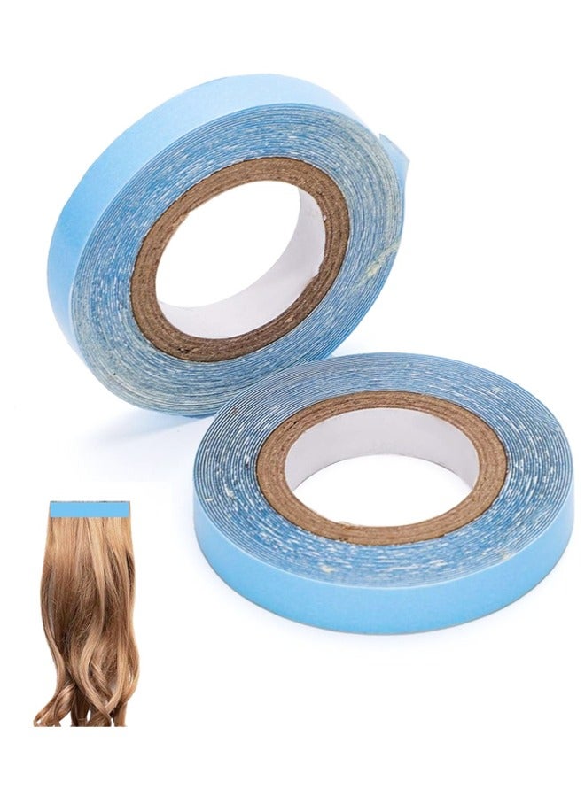 2 Rolls Hair Extension Tape,Hair Wig Tape Double Sided Adhesive Tape for Hair Extensions Tabs Beauty Tools Hairstyling Essentials - Image 1