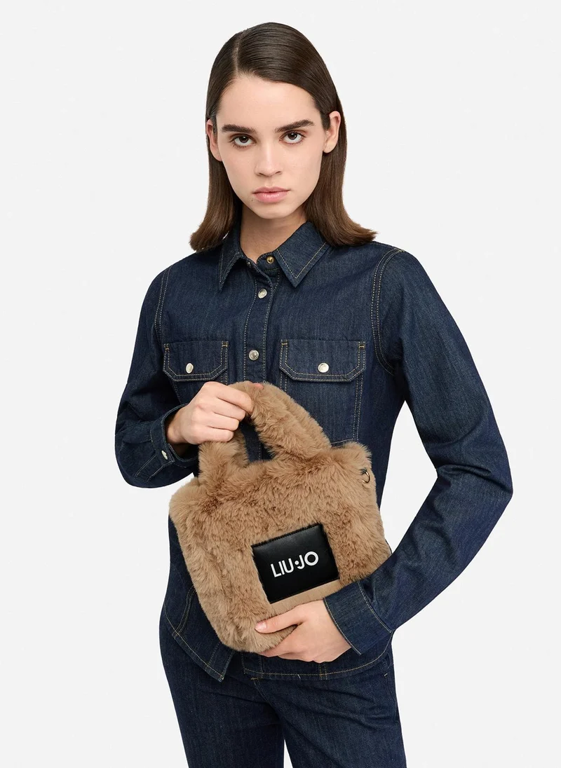 Liu Jo Faux fur mini bag