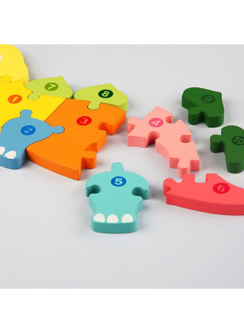 لعبة خشبية تعليمية ثلاثية الأبعاد على شكل زرافة - Image 4