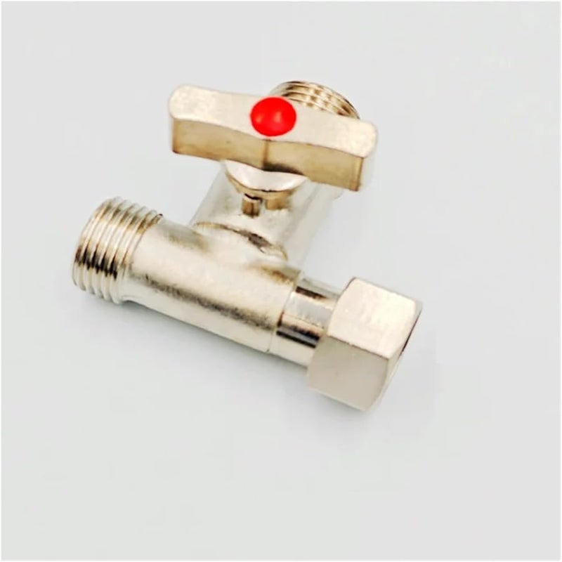 DN15 Brass Ball Valve 1 2 Inch Male To Male To Female Tee Type Water Faucet Fitting - Image 1