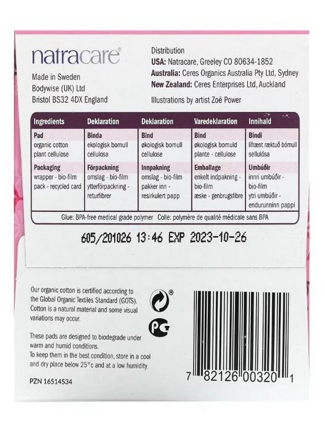 NATRACARE Ultra Extra Pads Organic Cotton Cover Long 8 Pads - Image 2