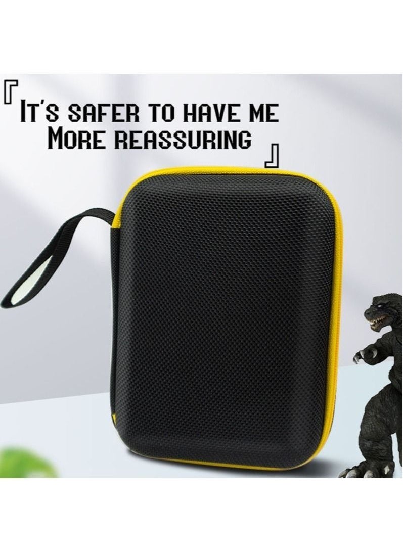 Generic - Hard Carrying Case for RG3500 Handheld Game Console, EVA Case Compatible with RG353VS Handheld Game Console and Accessories, Multi-function Travel Storage Bag (Black) - Image 1
