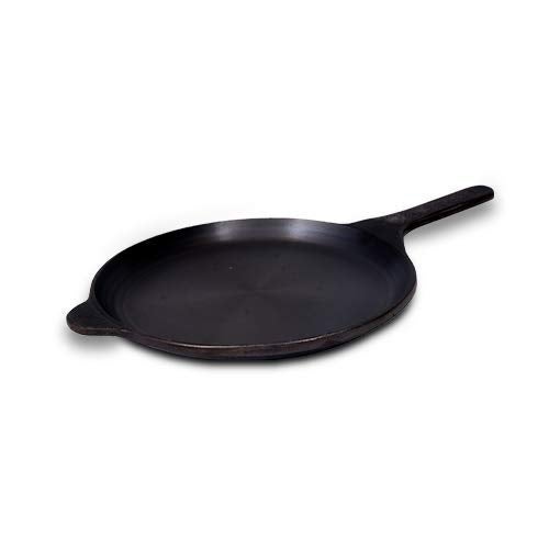 Bharath Agencies Cast Iron Omelette Pan - 10 Inch - 2Kgs, Black - Image 2