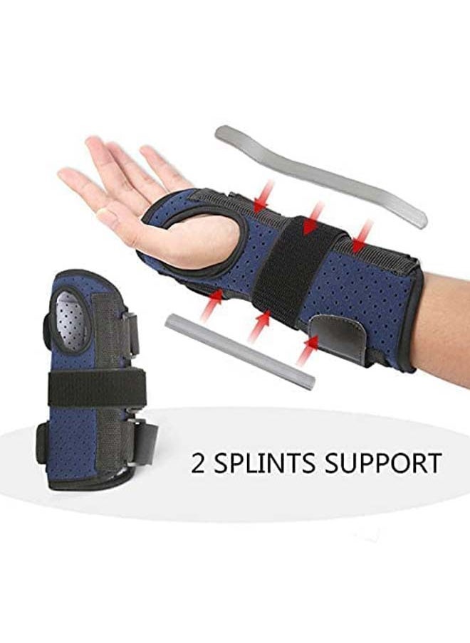 Generic - Night Support Wrist Support, Removable Metal Wrist Splint, Three Adjustable Compression Straps, Tendonitis Wrist Support for Men and Women, Pain Relief Hand Rest (Left), FDTY, for Posture Correction - Image 1
