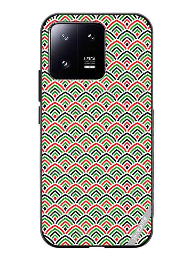 VR CREATIVE Protective Case Cover For Xiaomi 13 United Arab Emirates Flag Colors Design Multicolour - Image 1