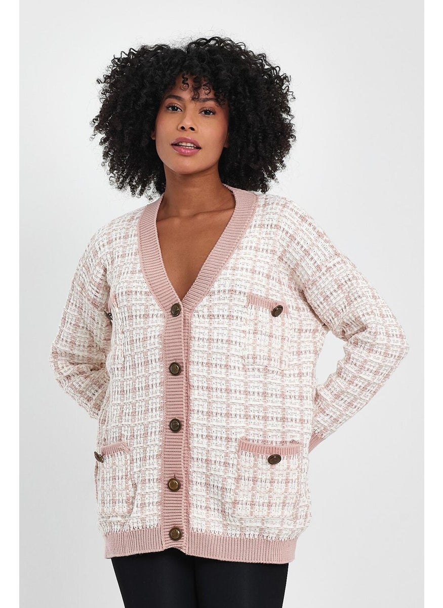 Alexander Gardi Patterned Pocket Knitted Cardigan (A91022-S)  - Image 1